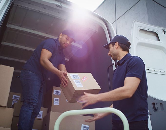 Two-man delivery team Princess Courier & Logistics